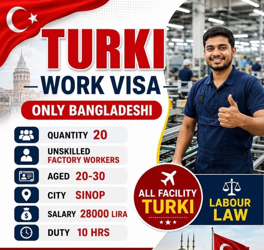 Work in Türkiye Legally: Factory Jobs with €500+ Monthly Salary & Full Benefits